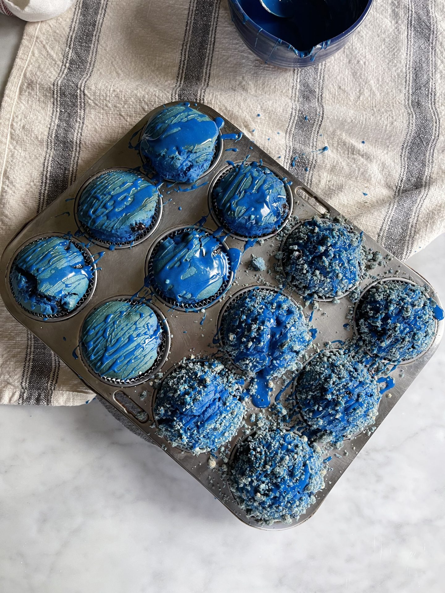 GlutenFree Blue Blueberry Muffins nocrumbsleft