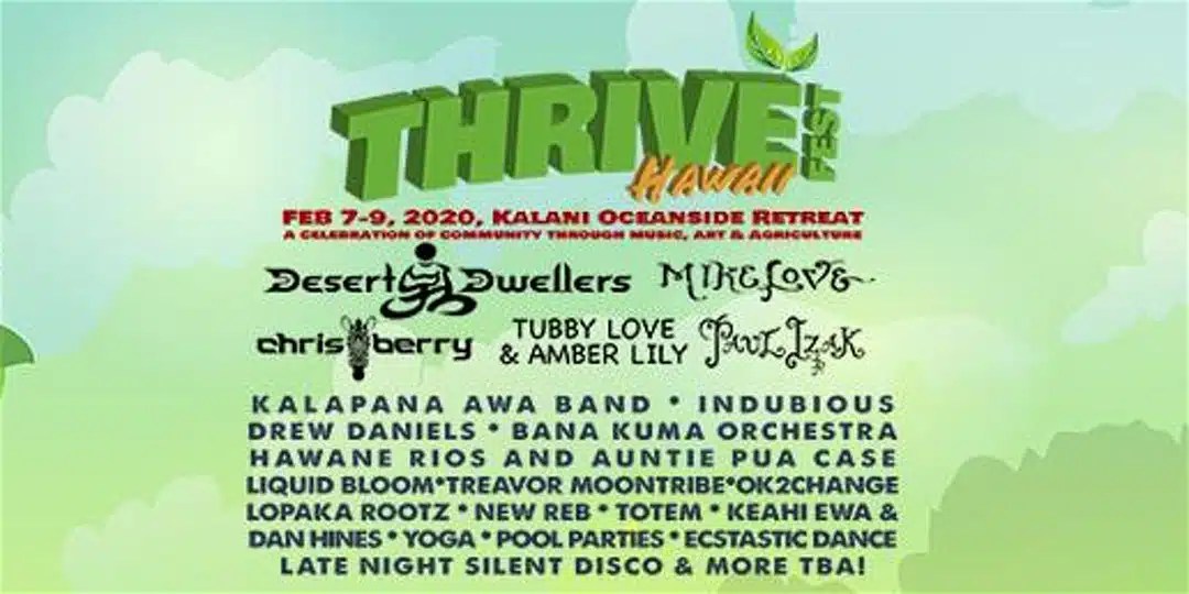 Discount Promo Codes THRIVE Fest Hawaii 2020 Promo Code