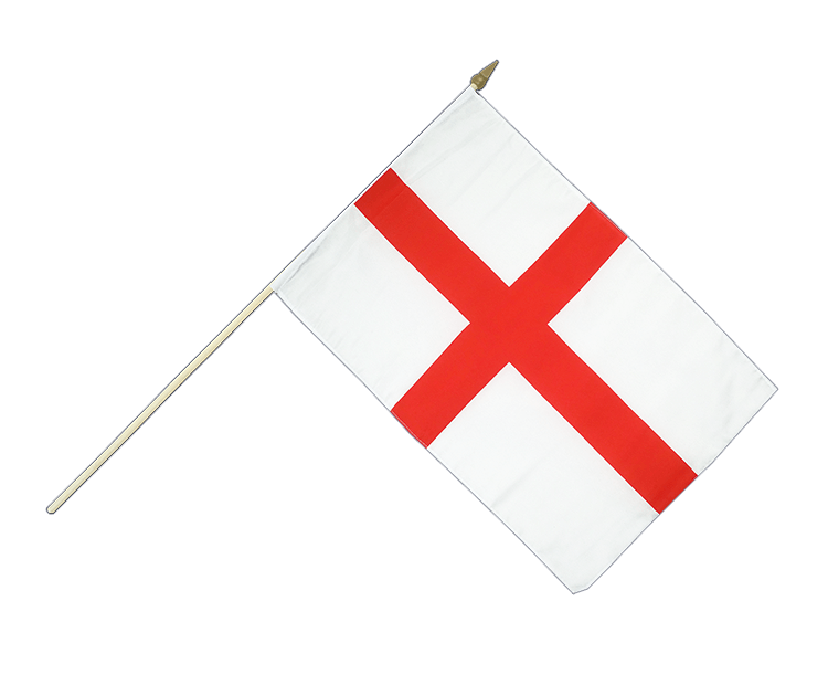 Hand Waving Flag England St. 12x18" RoyalFlags