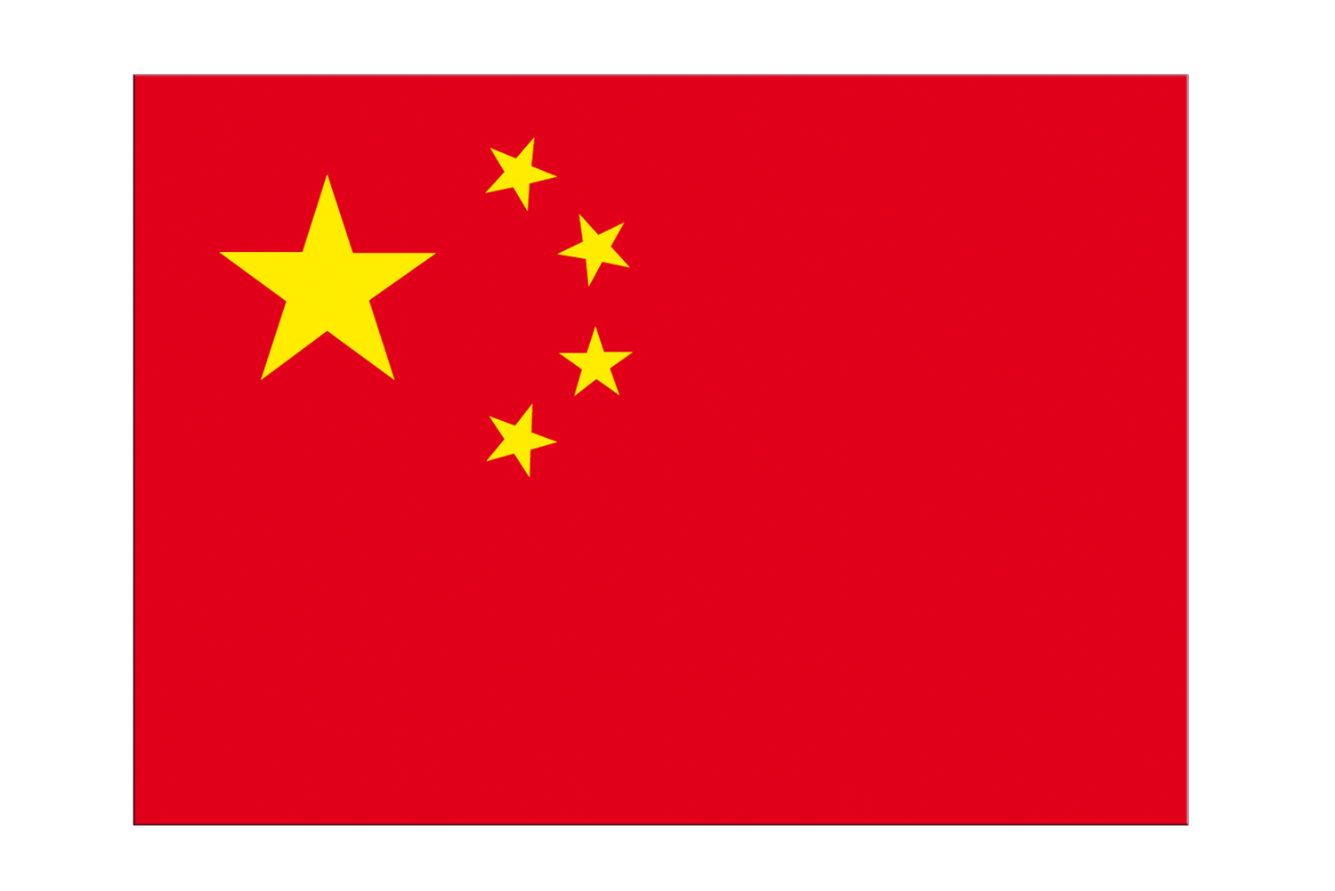 Decal China Flag "3x4" China Sticker Collectables Other Country Flags