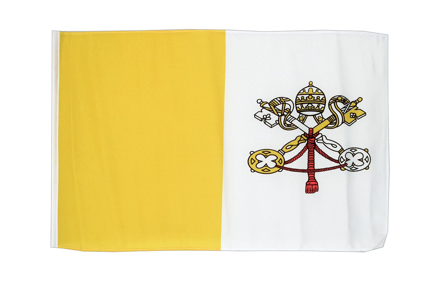Kleine Vatikan Flagge 30 x 45 cm flaggenplatz.de