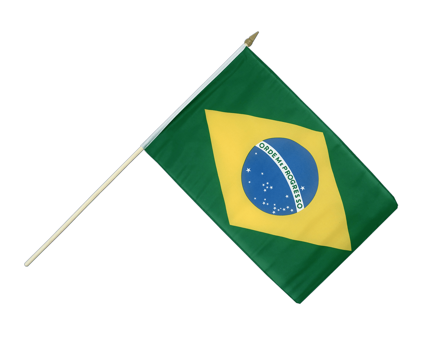 Brazil Hand Waving Flag 12x18" MaxFlags RoyalFlags