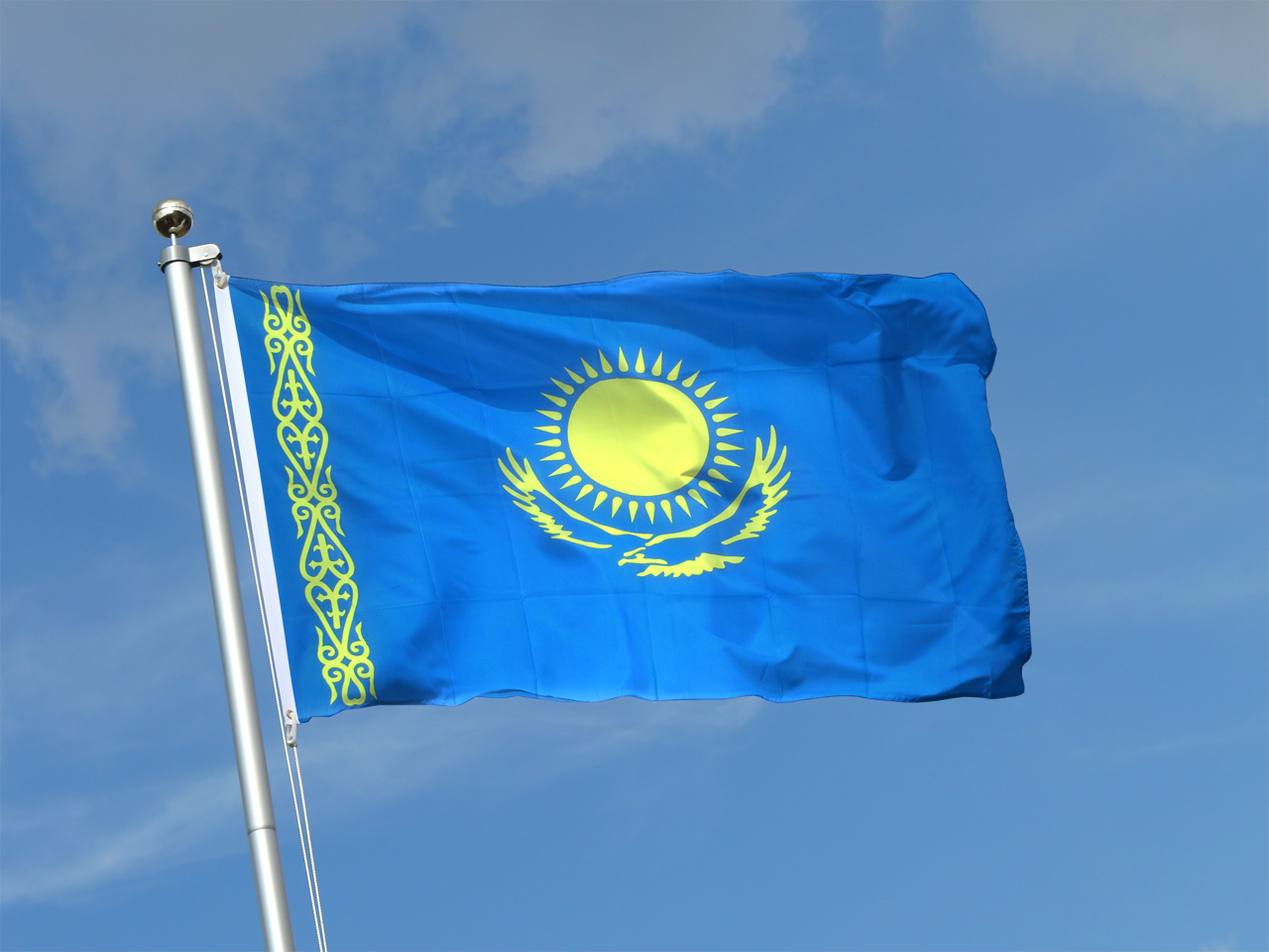 Kazakhstan Flag for Sale Buy online at RoyalFlags