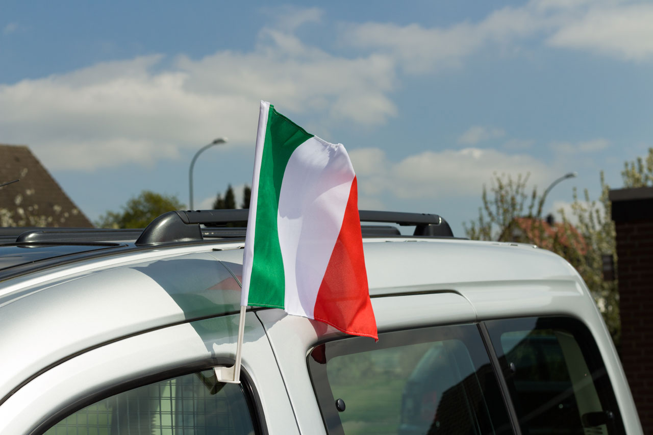 Italy Car Flag 12x16" MaxFlags RoyalFlags
