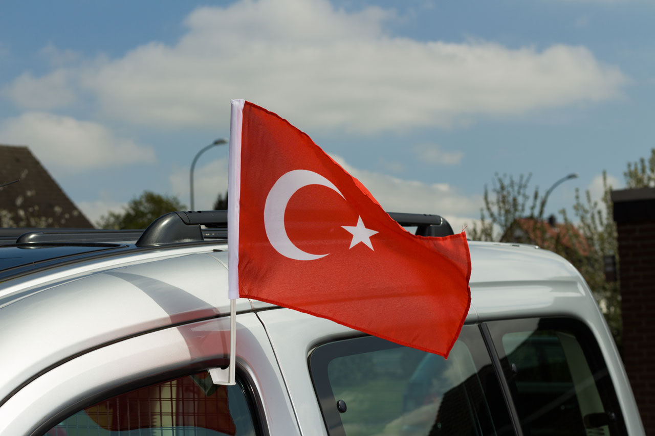 Car Flag Turkey 12x16" RoyalFlags