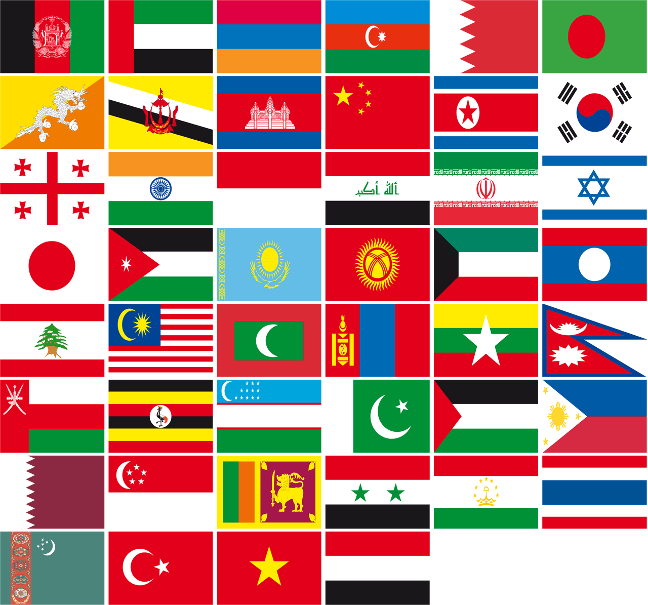 Asian Flags for Sale