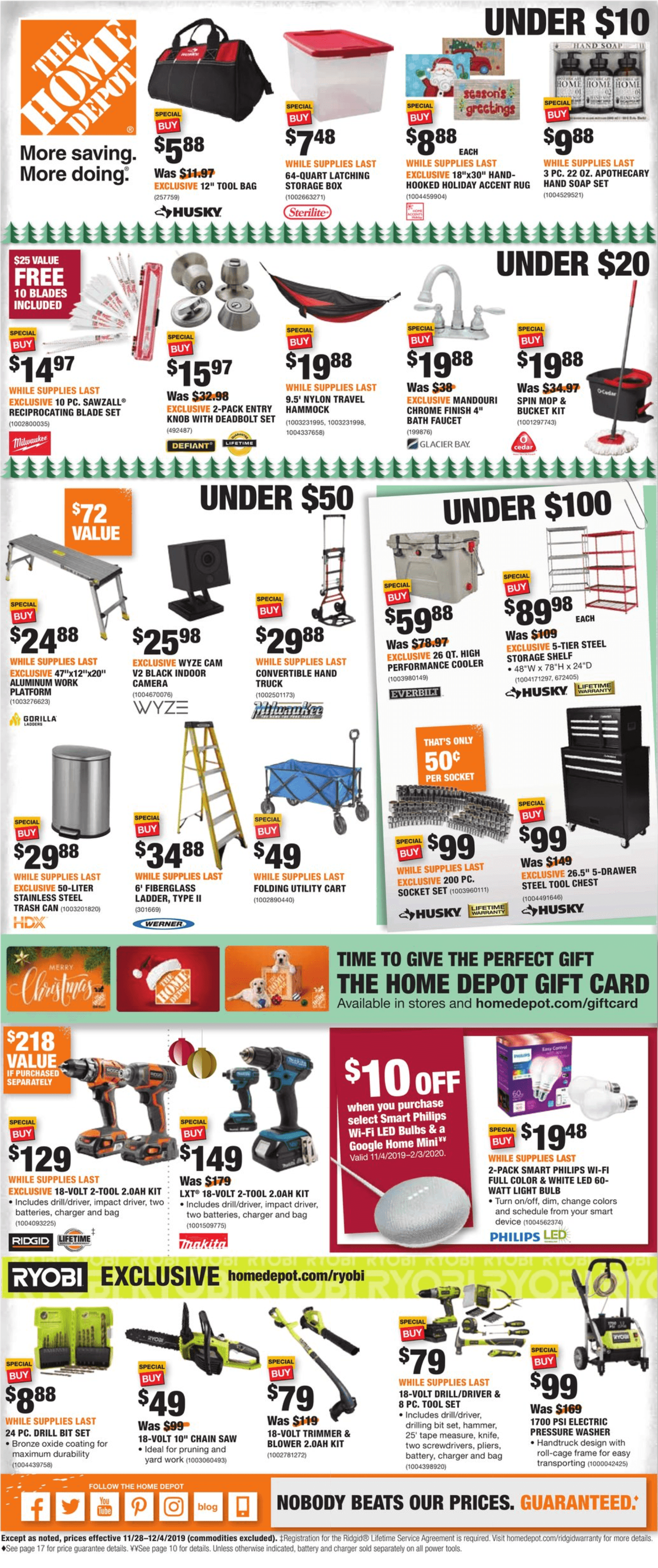 Home Depot Black Friday 2019 Ad