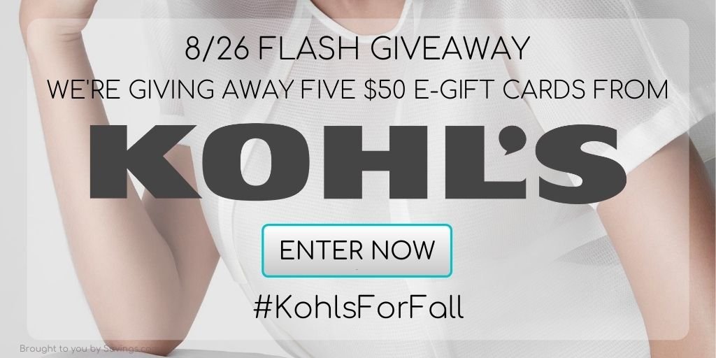 *Expired* 🍁Win a 50 Kohl's Gift Card Freebies 4 Mom