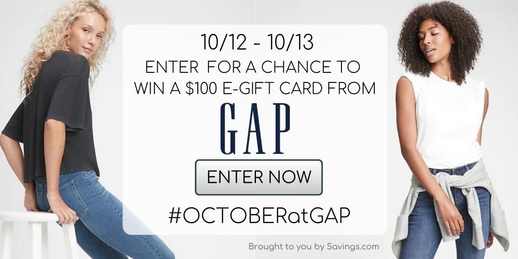 *Expired* 🛒Win a 100 Gift Card from Gap Freebies 4 Mom