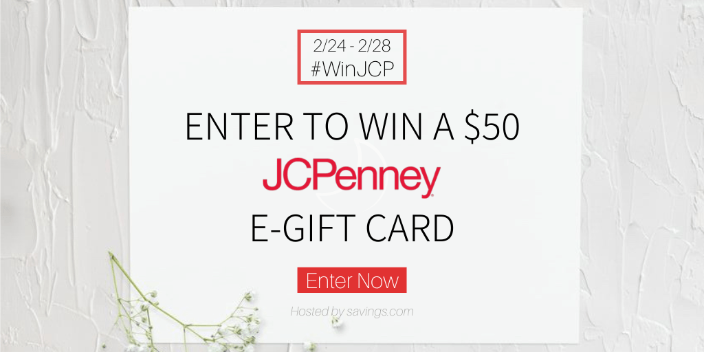 Giveaway!! Win a 50 JCPenney Gift Card Savings Done Simply