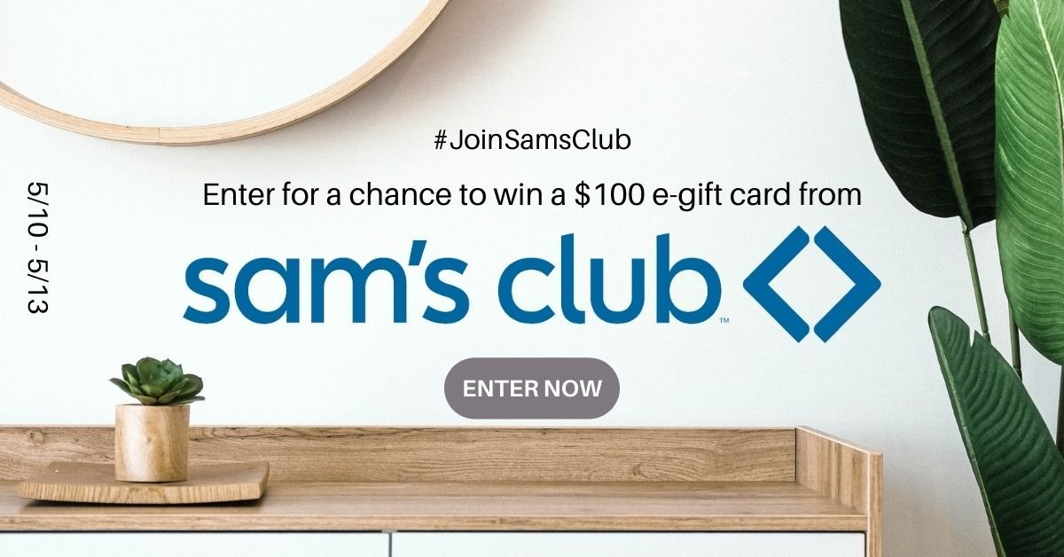 Sam’s Club 100 Gift Card Giveaway! The Frugal Grandmom