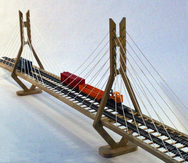 CableStayed Suspension Bridge Kit Model Kit 20121 eBay
