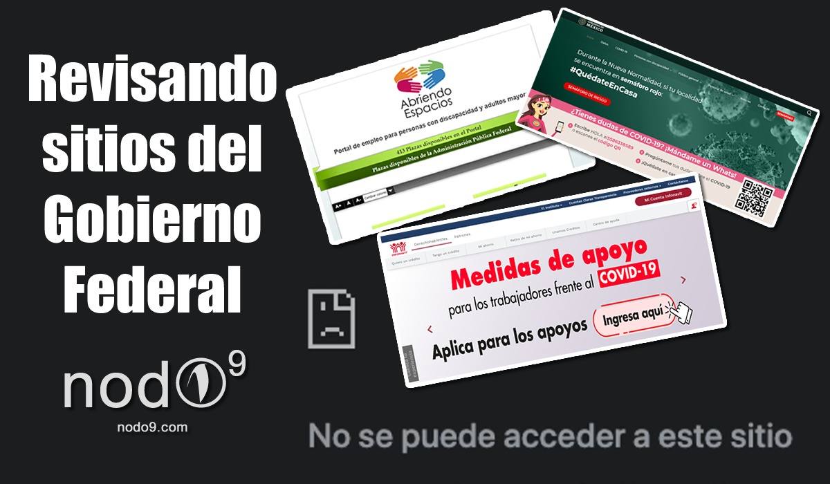 Nodo9 el podcast sitios del gobierno federal