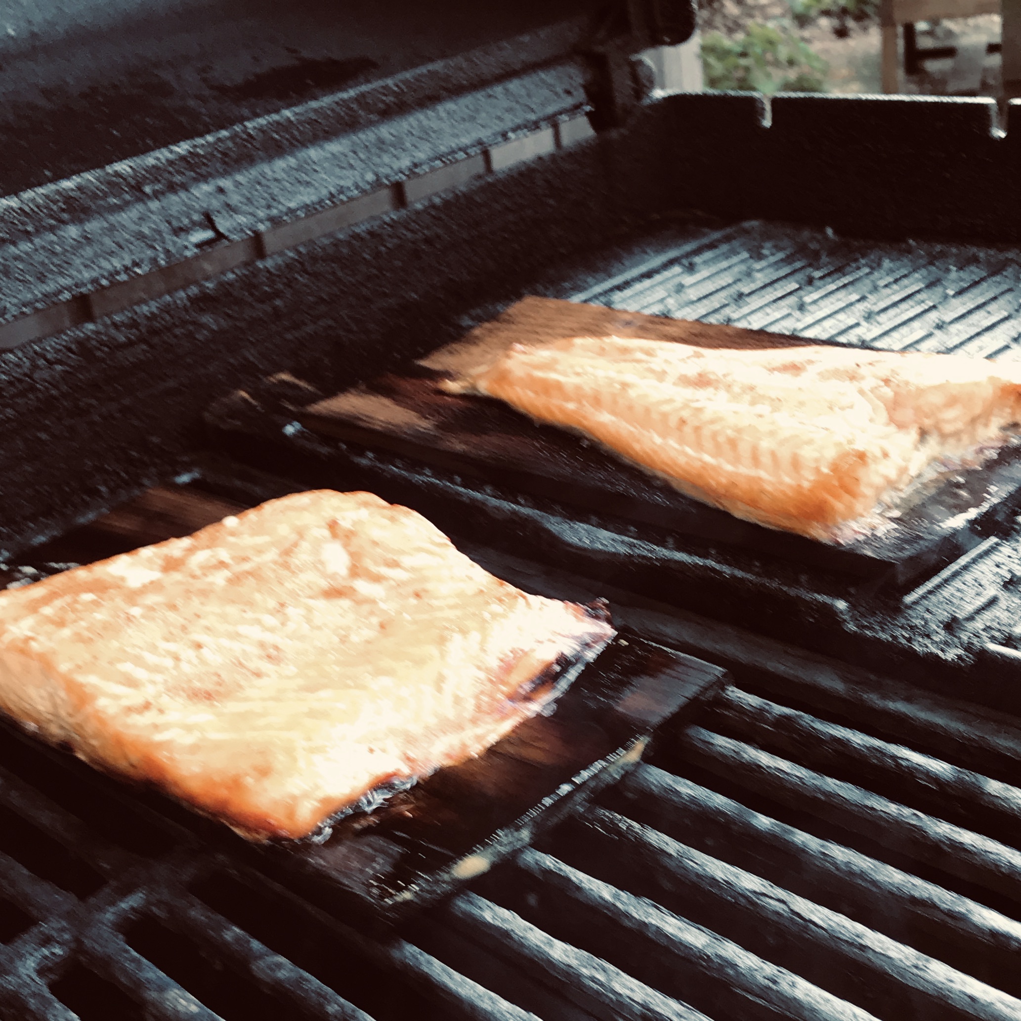 Cedar Planked Salmon for Sunday Dinner