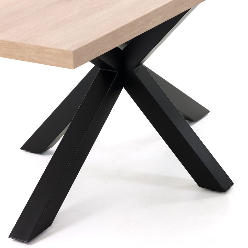 La Forma Arya Stol 160x100 Crni Melaminski Prirodni Sonoma Salon Namjestaja Noina Arka