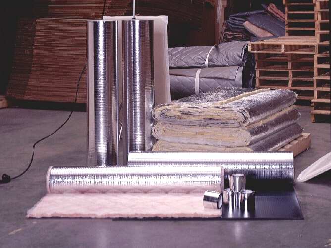 Acoustical Pipe & Duct Lagging Industrial Noise Curtains