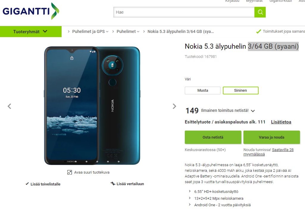 https://i2.wp.com/nokiamob.net/wp-content/uploads/2020/09/Nokia-5.3-Gigantti-price-2020.jpg?fit=640%2C444&ssl=1