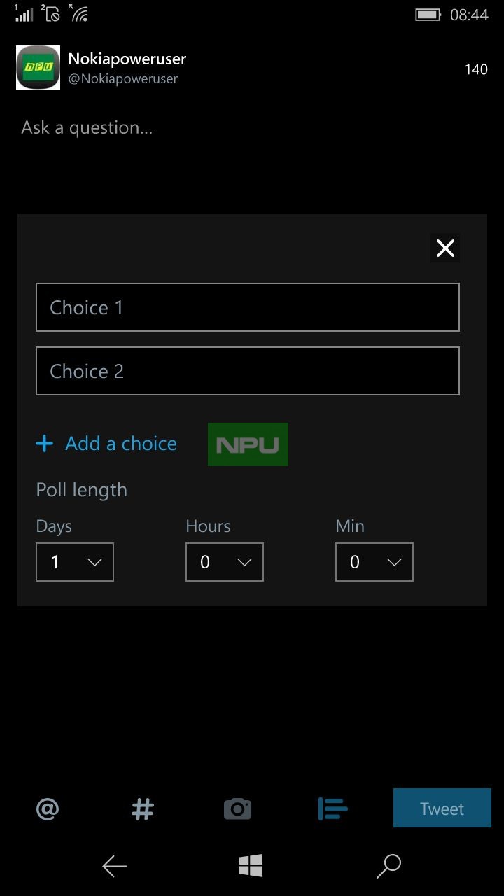 UWP app Twitter for Windows 10 updated with Polls support