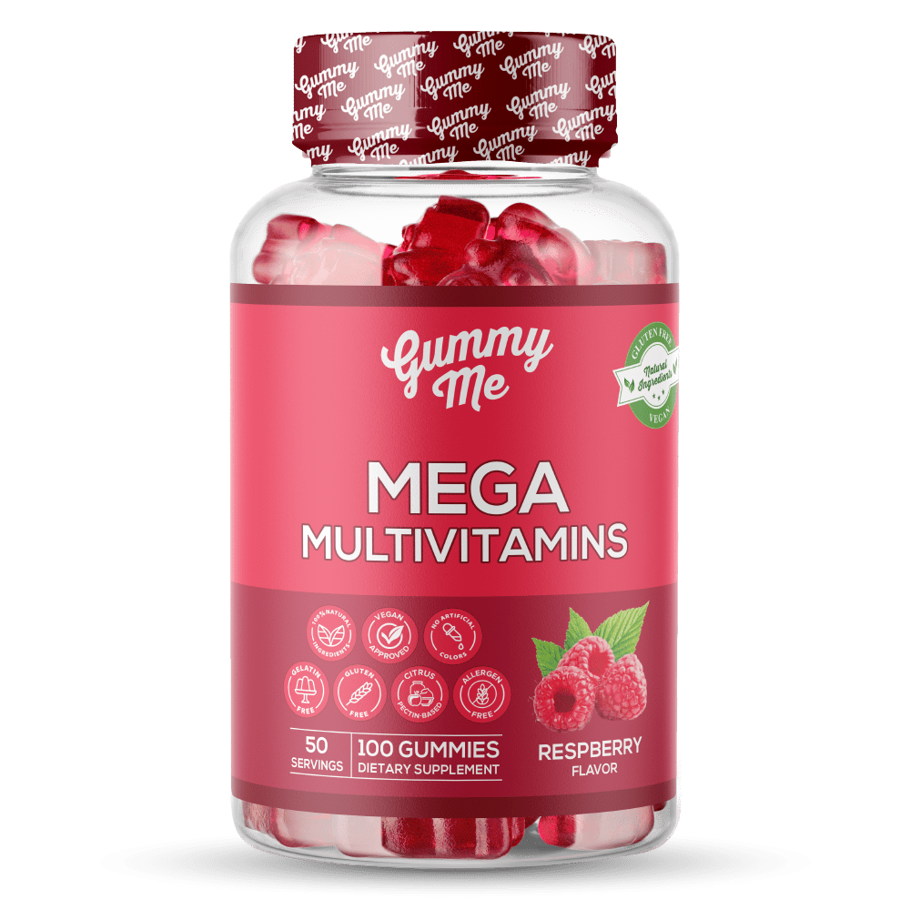 Gummy Me Mega Multivitamin Raspberry Flavor No Limits Supplements