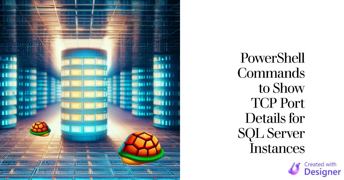 Using PowerShell to Provide TCP Port Details of Running SQL Server
