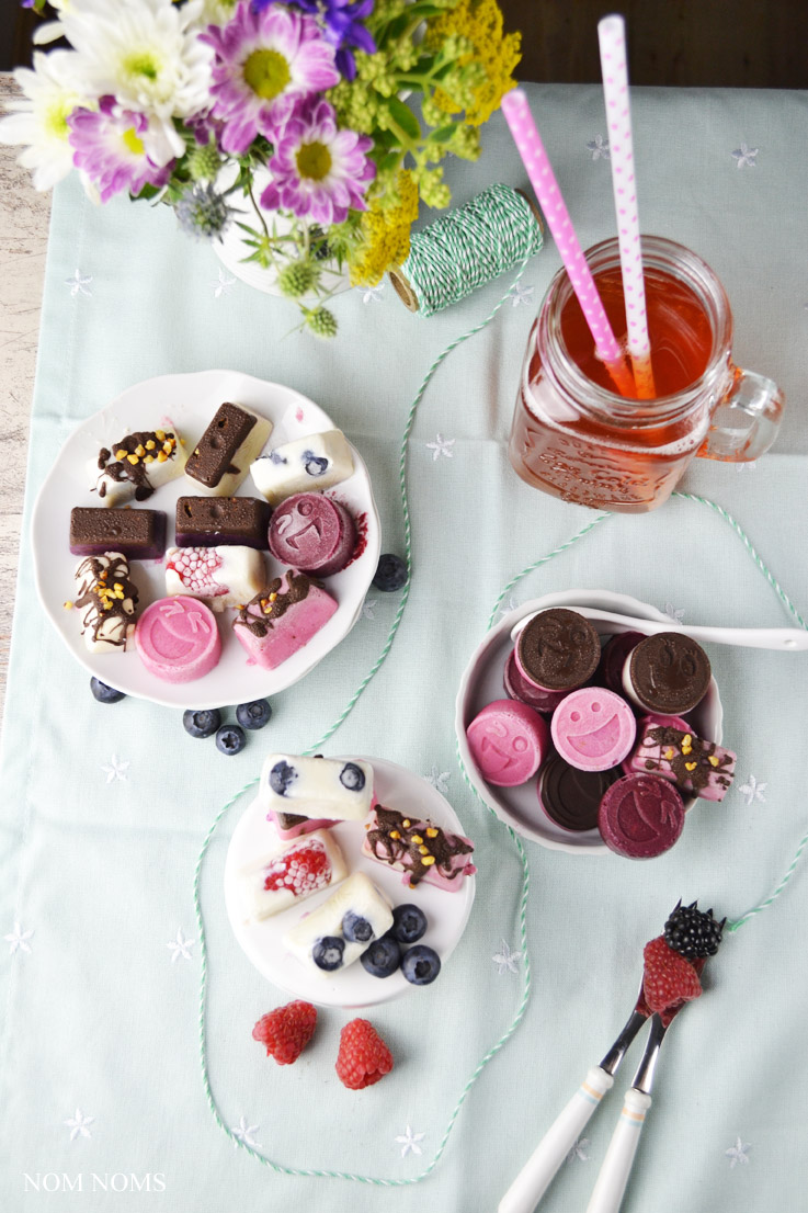 Frozen Yogurt Bites mit Beeren Nom Noms food