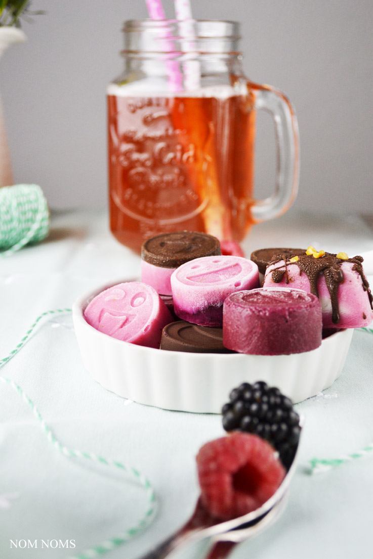 Frozen Yogurt Bites mit Beeren Nom Noms food