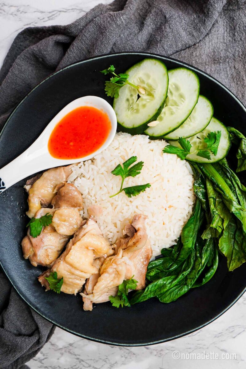 Rice Cooker Chicken Rice Nomadette