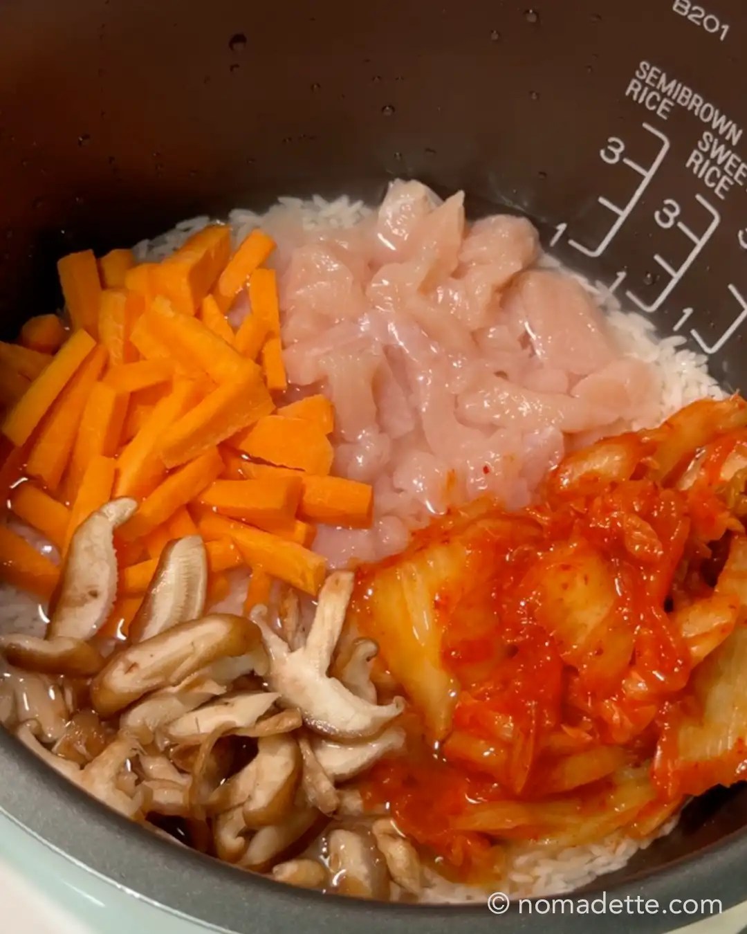 Rice Cooker Bibimbap Nomadette