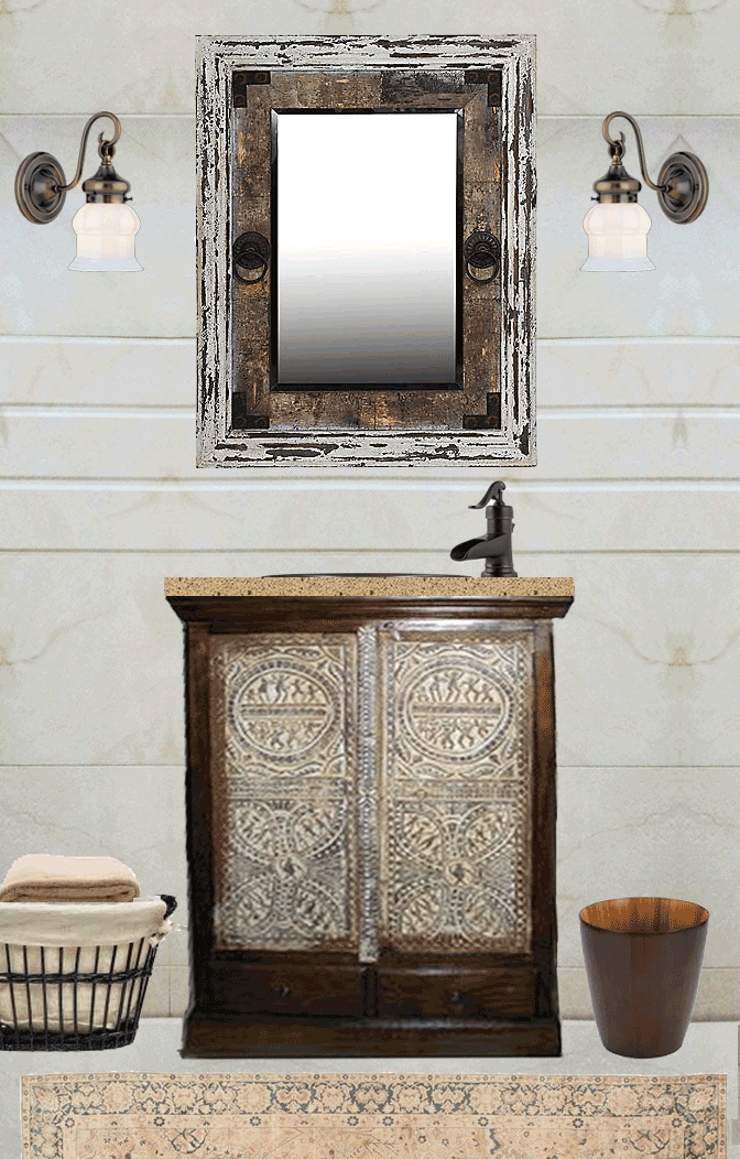 India Master Bath VanityMirrorFaucet Vision Nomadic Decorator