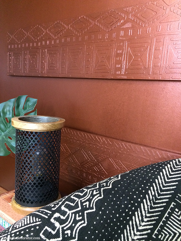 Copper Raised Pattern Wall Art