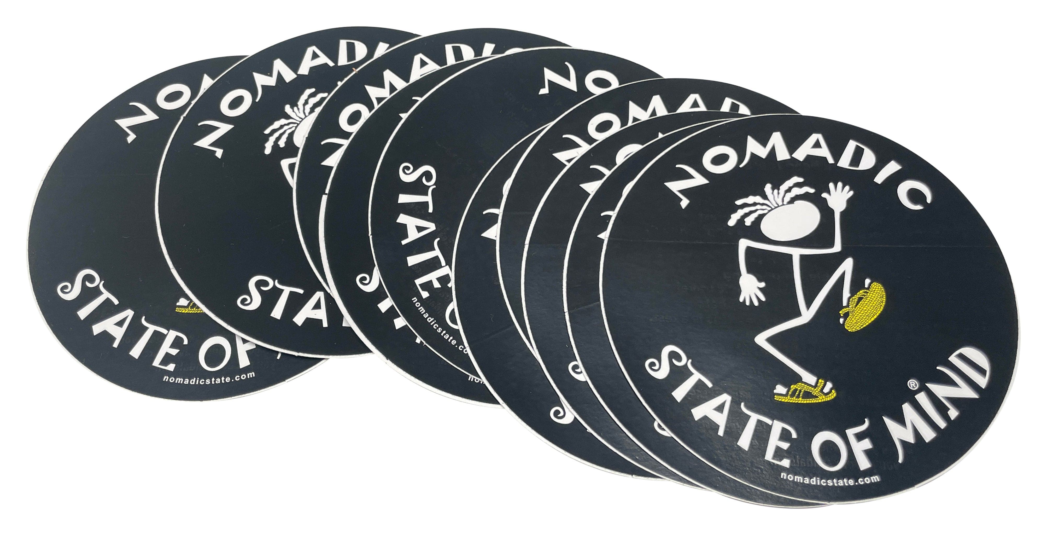 stickerlogo 10 pack Nomadic State of Mind