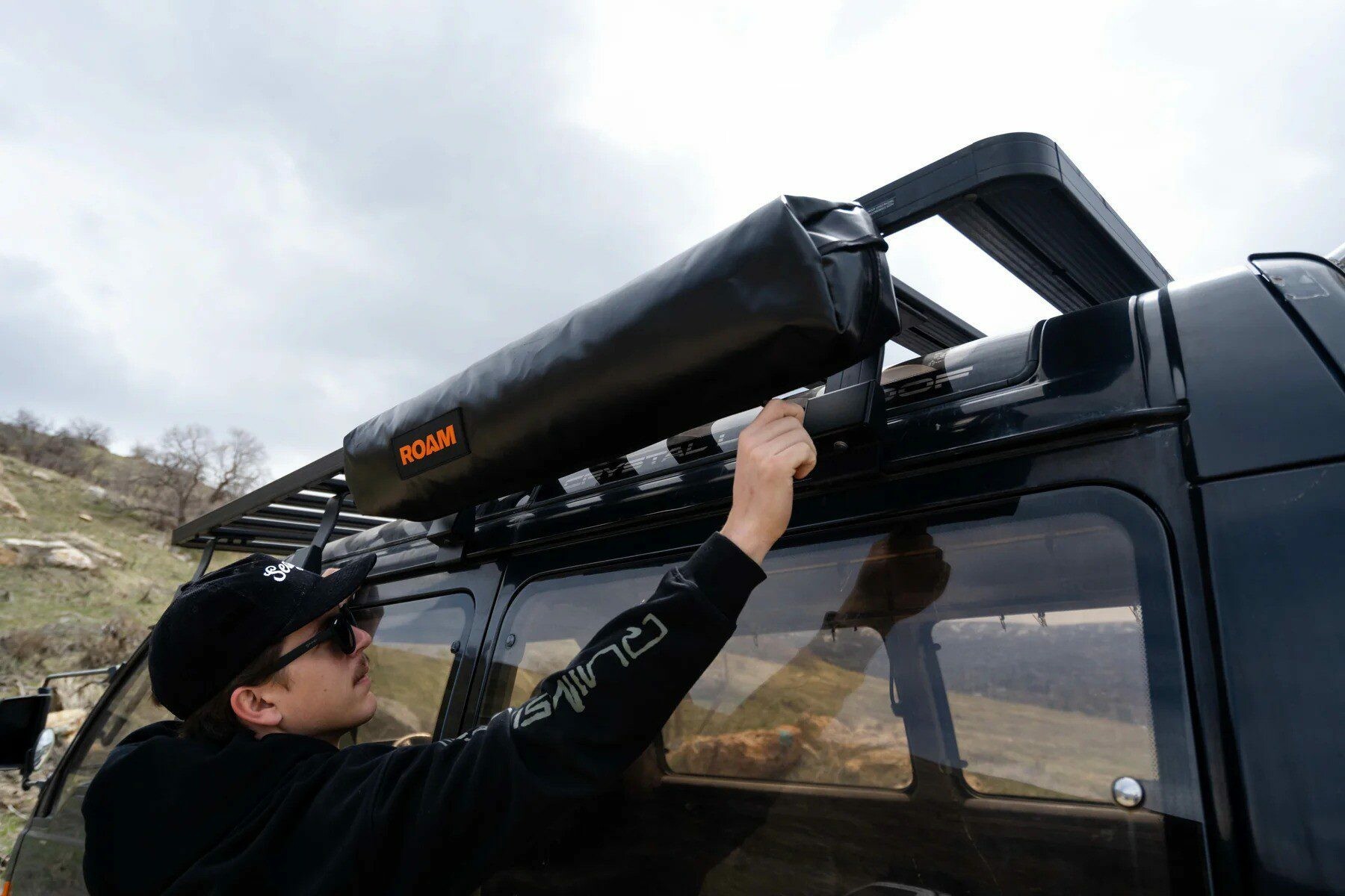 ROAM Adventure Co. Overlanding Awning Shower Room