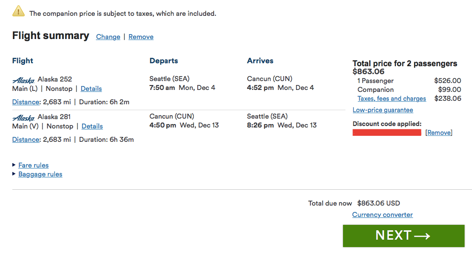 Travel Hacking The Alaska Airlines Companion Fare No Mas Coach!