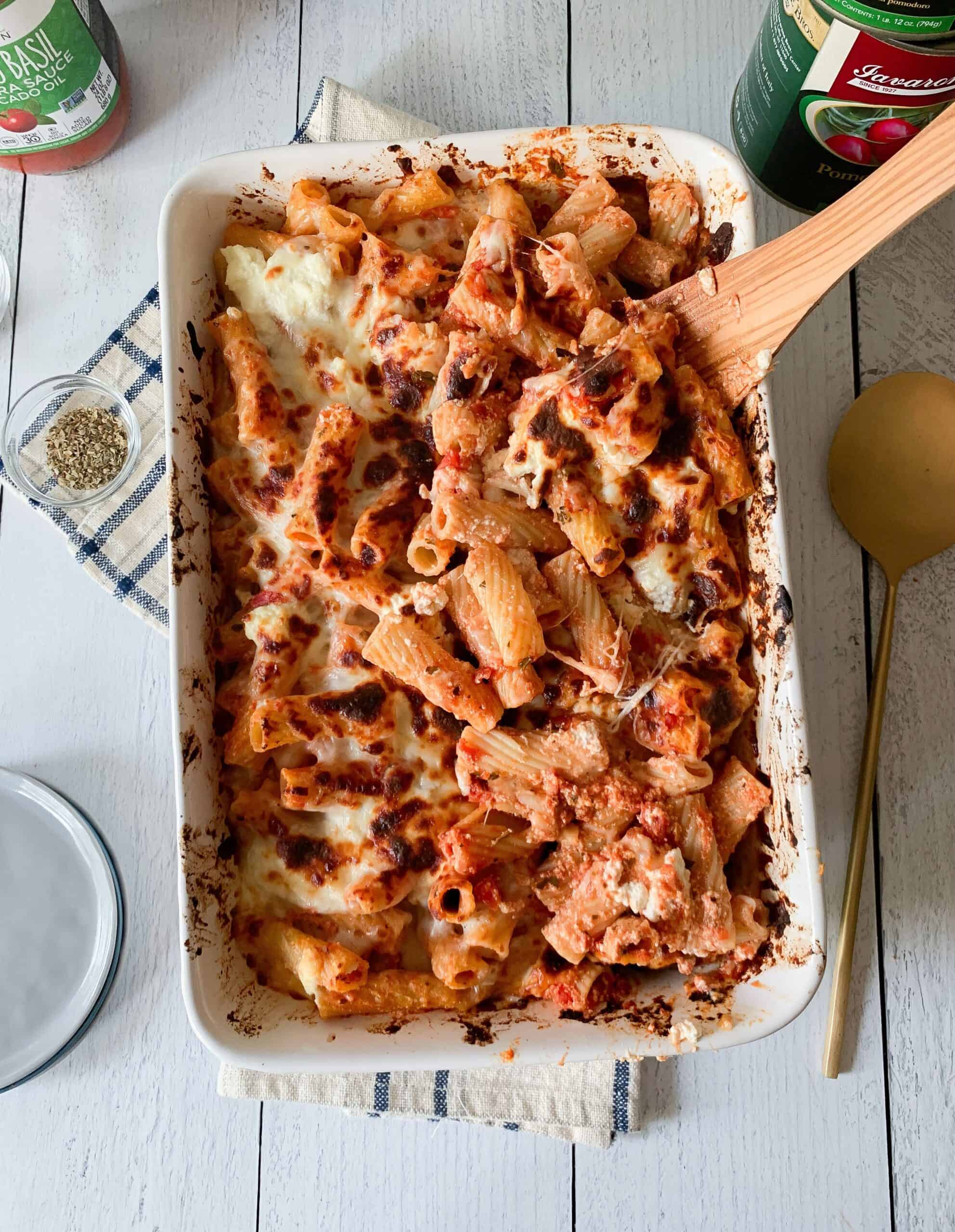 Easy Baked Ziti Recipe Nomaste Hungry