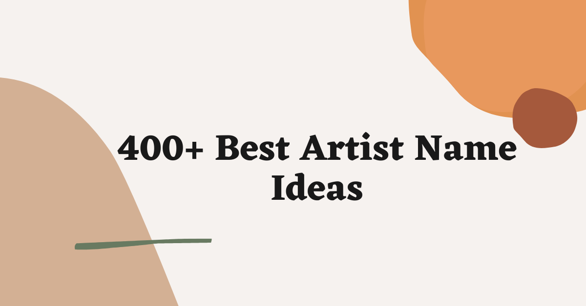 400 ideas creativas de nombres de artistas que puedes usar NOMBRES DB