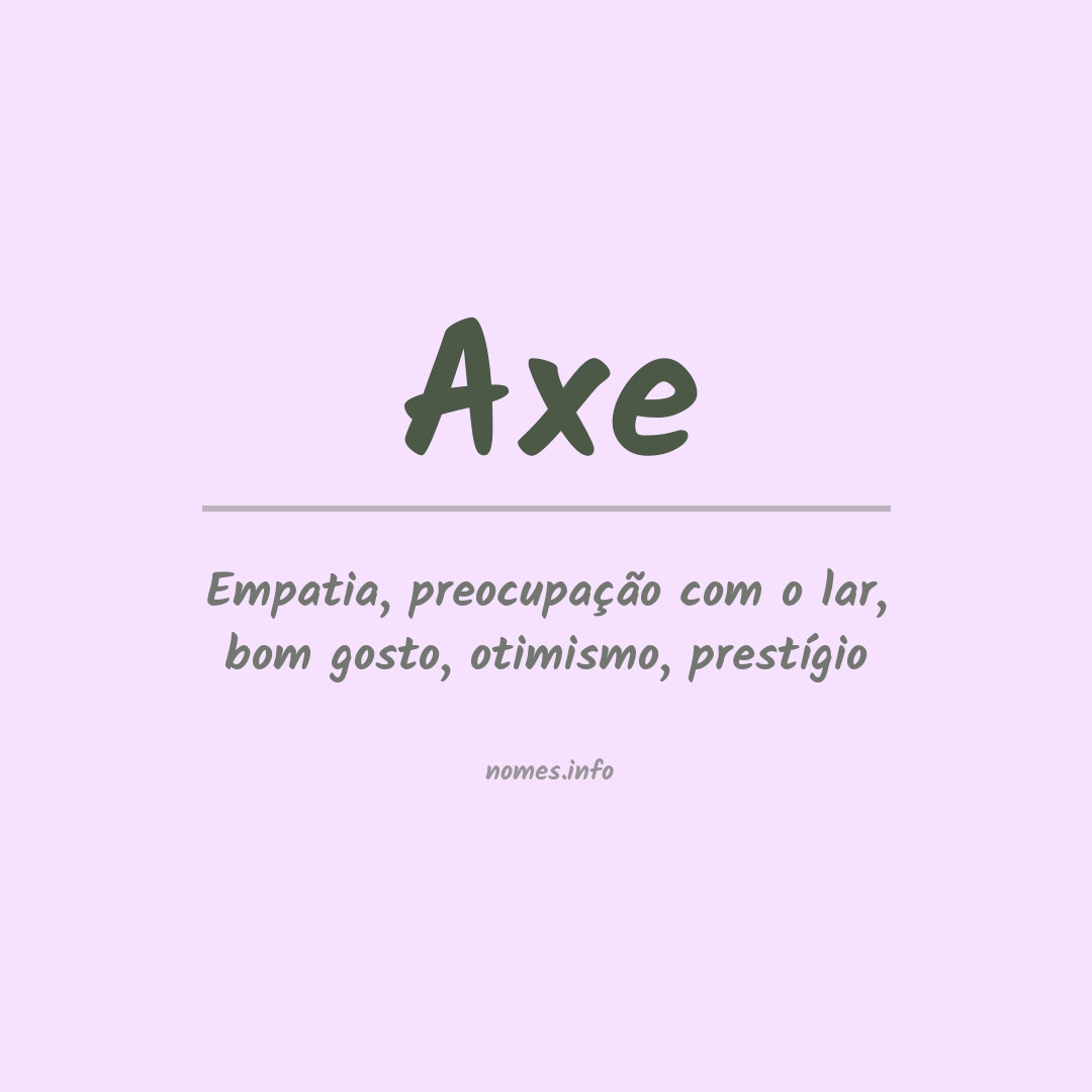 Significado do nome Axe