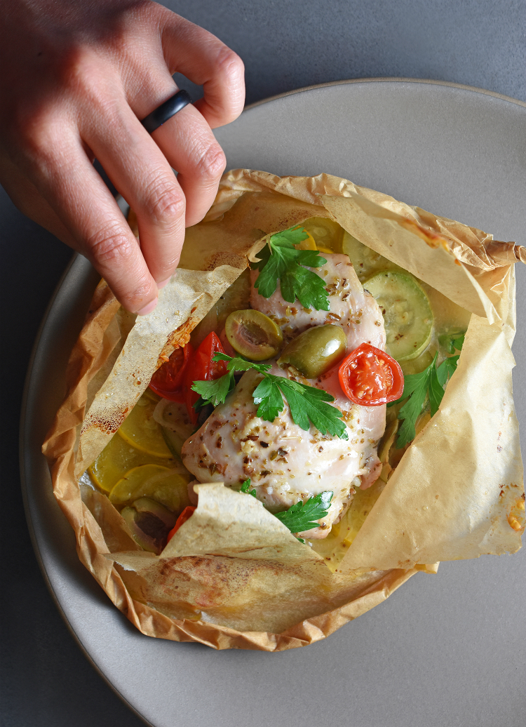 Lemon Garlic Chicken Parchment Packets Nom Nom Paleo®