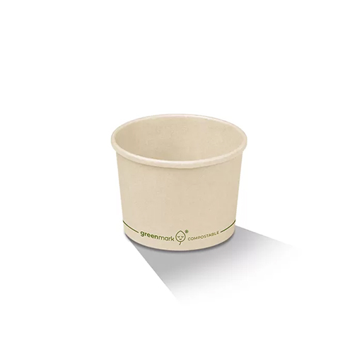 Compostable Icecream Tubs 12oz No More Plastic Packaging