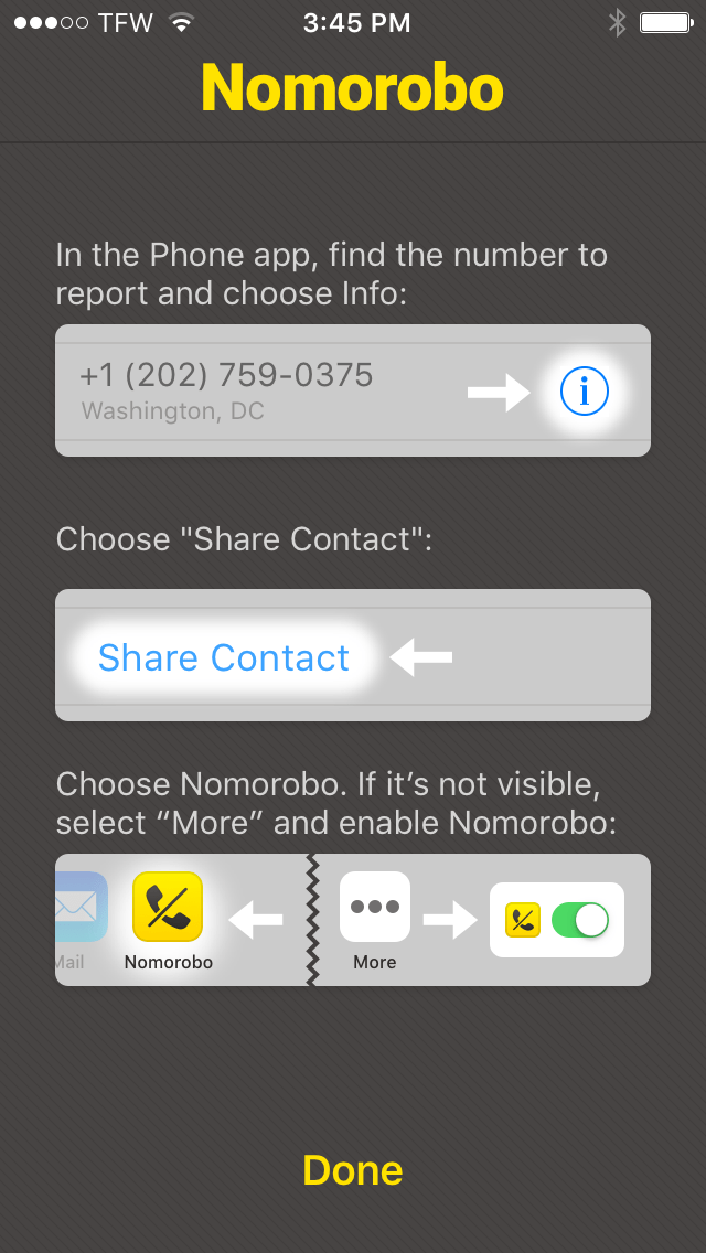 Lookup / Report a Number Nomorobo HelpDesk