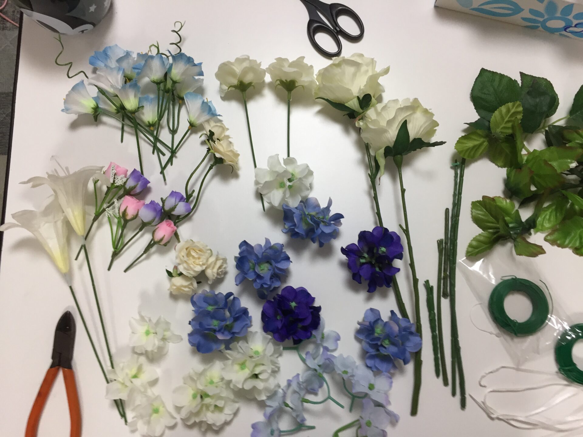 【100均で手作り】結婚式のブーケ＆ブートニア