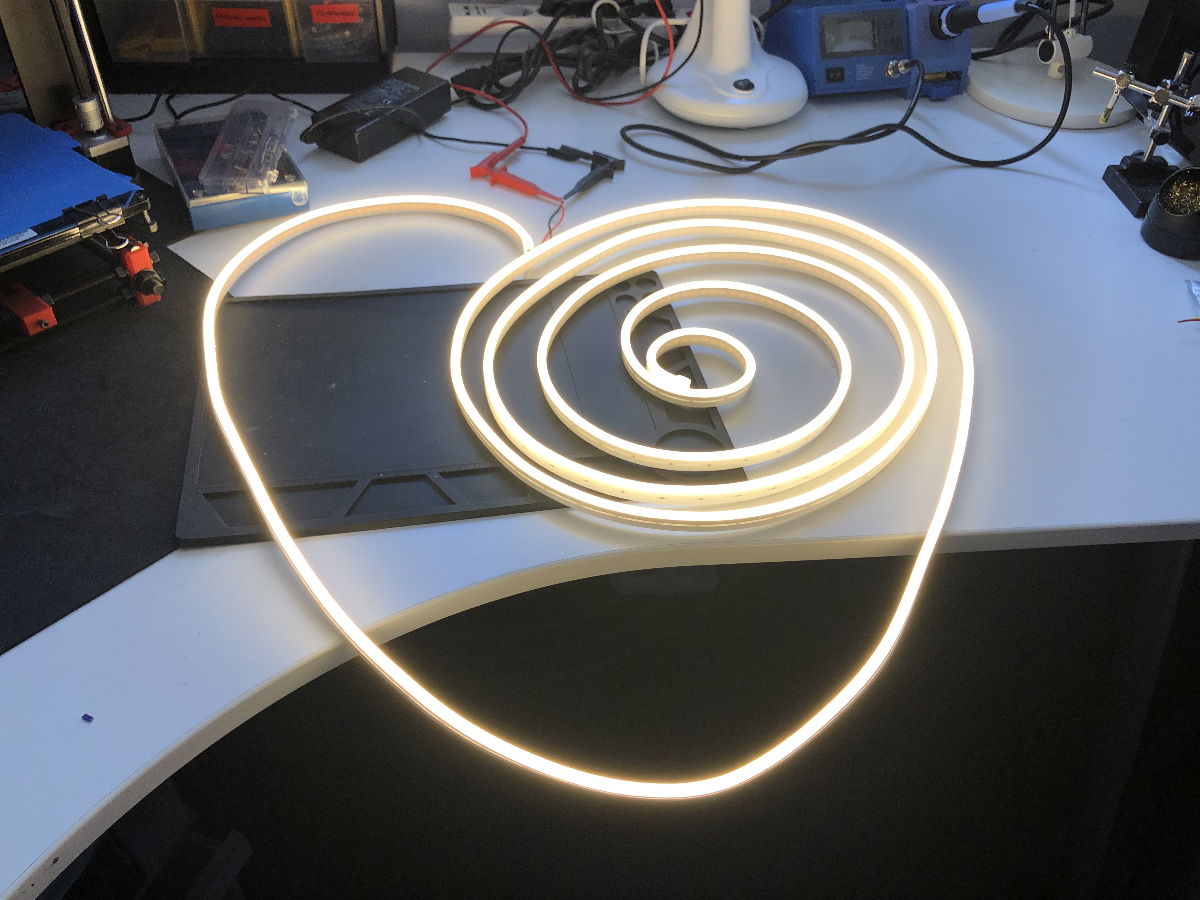 Building a Faux Neon Sign Using LED Strips (Part 1) /// noniq.at