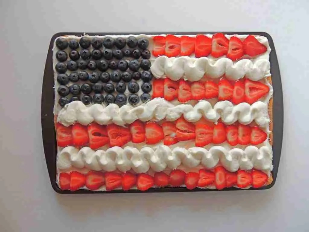 Easy American Flag Cookie Cake Recipe Your Kids Can Make For 4th July