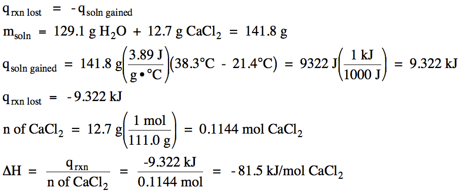 1310) Since the temperature of themixed solution increased, the mixed