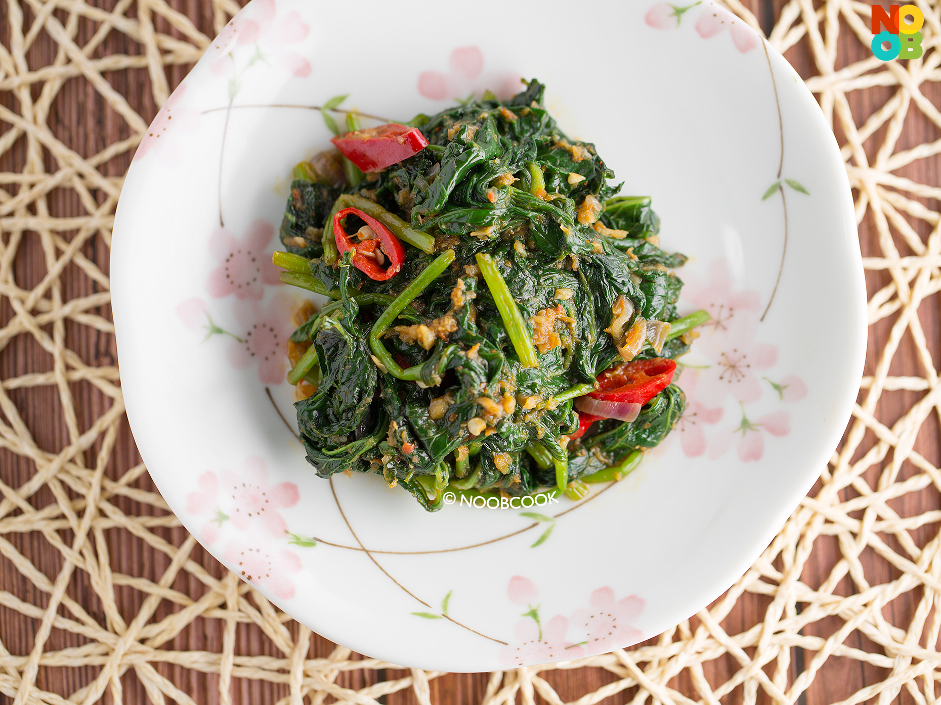 Sambal Sweet Potato Leaf Recipe Noob Cook Recipes