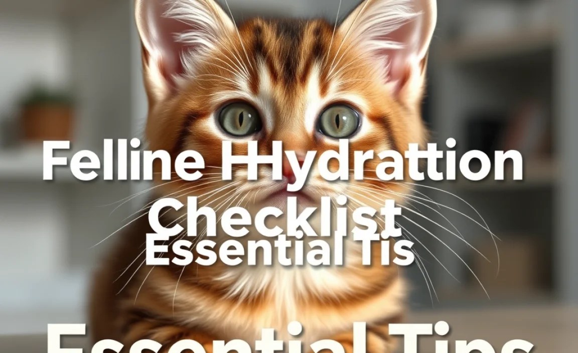 Feline Hydration Checklist: Essential Tips