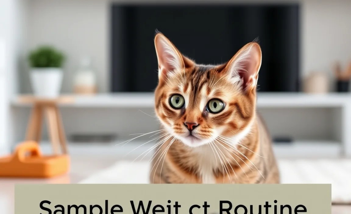 Sample Weekly Cat Weight Routine Schedule