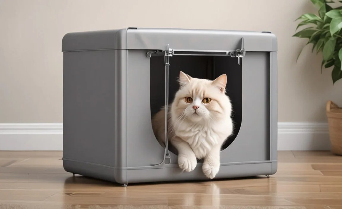 Covered Cat Litter Box Foldable: Essential & Effortless