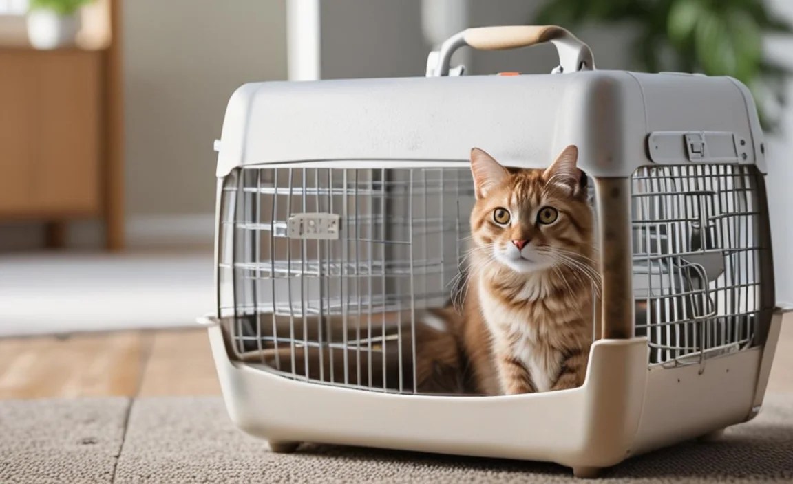 Why is ventilation important for a cat carrier?