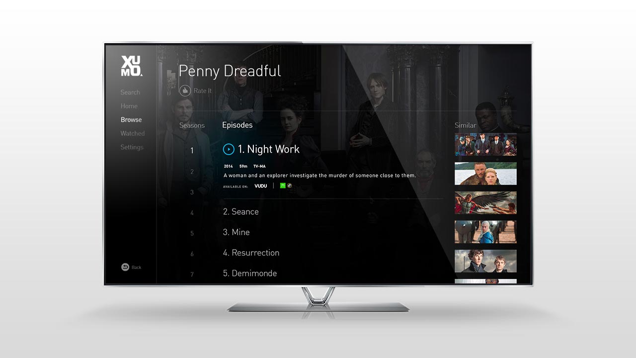 Xumo Guide on Panasonic TVs Noodleboot