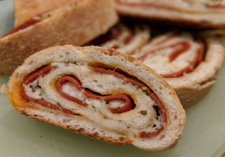 Pepperoni Bread Noodle in the Kitchen